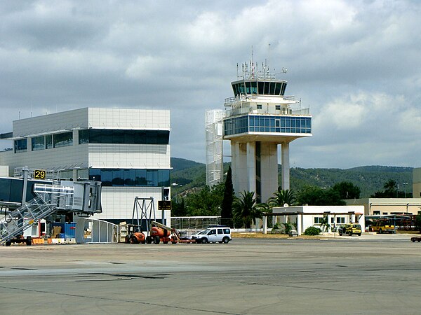 Control tower of the airport