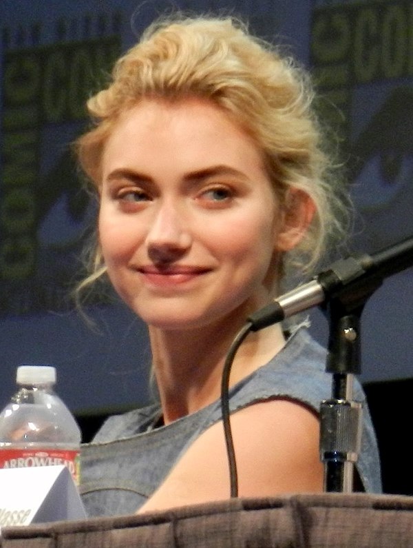 Poots at the Fright Night panel at San Diego Comic-Con 2011