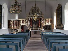 Innenansicht der Kirche St. Johannes der Täufer von Bodenburg (Bad Salzdetfurth)