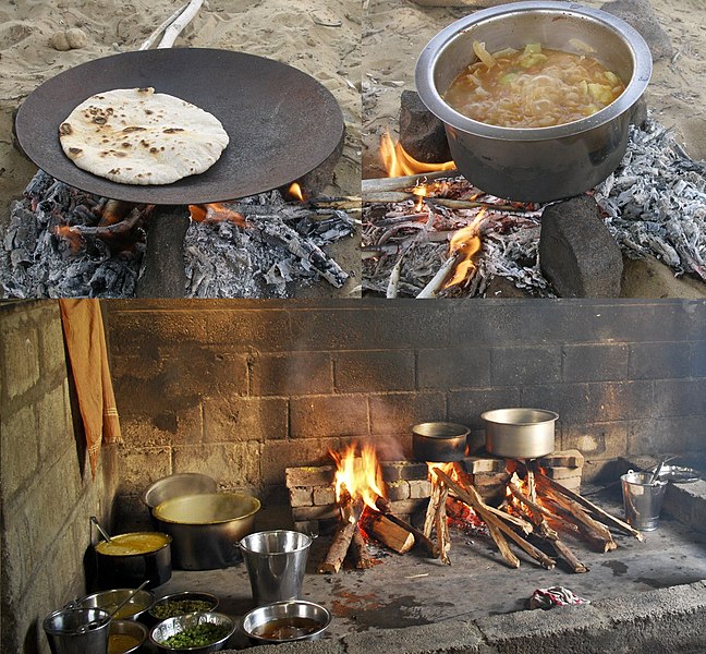 File:Indian Kitchens Outdoor and Indoor, Rajasthan and Karnataka.jpg