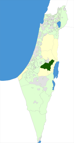 Mappa di Israele - Gush Etzion Regional Council.svg