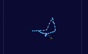 Map plotting the storm's track and intensity, according to the Saffir-Simpson scale

.mw-parser-output .hidden-begin{box-sizing:border-box;width:100%;padding:5px;border:none;font-size:95%}.mw-parser-output .hidden-title{font-weight:bold;line-height:1.6;text-align:left}.mw-parser-output .hidden-content{text-align:left}
Map key
Saffir-Simpson scale
.mw-parser-output .div-col{margin-top:0.3em;column-width:30em}.mw-parser-output .div-col-small{font-size:90%}.mw-parser-output .div-col-rules{column-rule:1px solid #aaa}.mw-parser-output .div-col dl,.mw-parser-output .div-col ol,.mw-parser-output .div-col ul{margin-top:0}.mw-parser-output .div-col li,.mw-parser-output .div-col dd{page-break-inside:avoid;break-inside:avoid-column}
.mw-parser-output .legend{page-break-inside:avoid;break-inside:avoid-column}.mw-parser-output .legend-color{display:inline-block;min-width:1.25em;height:1.25em;line-height:1.25;margin:1px 0;text-align:center;border:1px solid black;background-color:transparent;color:black}.mw-parser-output .legend-text{}
Tropical depression (<=38 mph, <=62 km/h)

Tropical storm (39-73 mph, 63-118 km/h)

Category 1 (74-95 mph, 119-153 km/h)

Category 2 (96-110 mph, 154-177 km/h)

Category 3 (111-129 mph, 178-208 km/h)

Category 4 (130-156 mph, 209-251 km/h)

Category 5 (>=157 mph, >=252 km/h)

Unknown
Storm type
Tropical cyclone
Subtropical cyclone
Extratropical cyclone, remnant low, tropical disturbance, or monsoon depression JTWC Central Pacific storm 1951 track.png