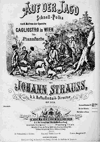 <span class="mw-page-title-main">Auf der Jagd</span> 1875 polka composed by Johann Strauss II