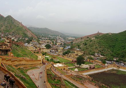 View from the roof of the Amber Fort