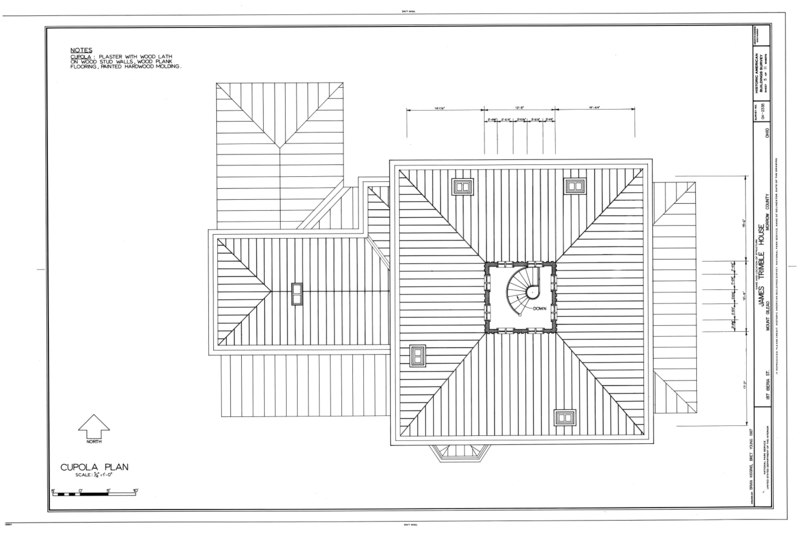 File:James Trimble House, 187 Iberia Street, Mount Gilead, Morrow County, OH HABS OHIO,59-MTGIL,1- (sheet 5 of 11).tif