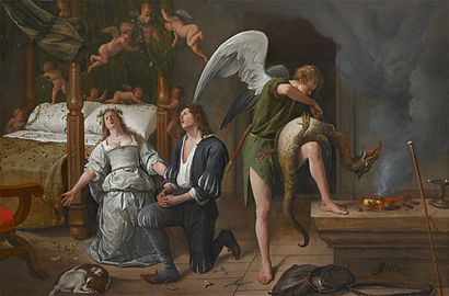 Même scène plusieurs années après, par son élève Jan Steen, musée Bredius.