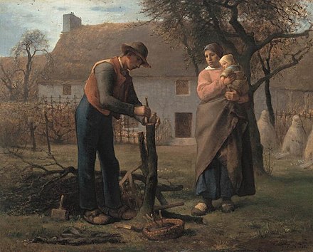 Agriculteur greffant un arbreJean-François Millet, 1855Neue Pinakothek, Munich