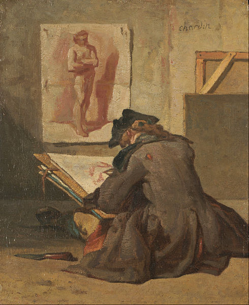 File:Jean Siméon Chardin - Young Student Drawing - Google Art Project.jpg