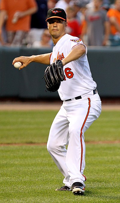 Guthrie during his tenure with the Baltimore Orioles in 2011