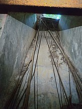 地下彈藥庫通往1號炮位的井道