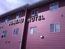 The Juneau Hotel near the Douglas-Juneau Bridge