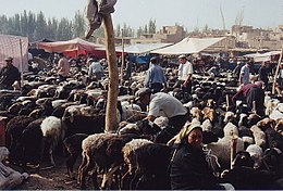 Kashgar's Sunday market.