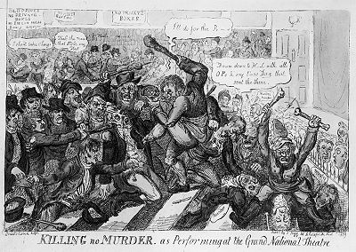 Cartoon of the riots by Isaac Robert Cruikshank Killingnomurder.jpg