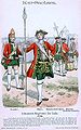 Saská pěchota roku 1730