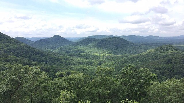 Knobs viewed from the Lilly Mountain Nature Preserve in southwestern Estill County