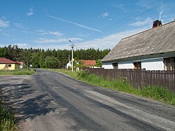 Hlavní silnice v Krotějově