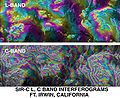 Thumbnail for File:L C band topo interferograms.jpg