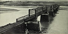 Railway bridge over the Avon River,1897 Land of Evangeline, Dominion Atlantic Railway (1897) (14586291188).jpg