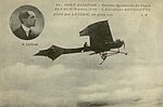 Bild på Latham och flygplanet Antoinette.