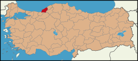 Localisation de Zonguldak (province)