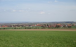 View of Lengde from the northern edge of the Harly Forest