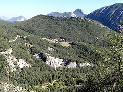 Panorama vers le sud-est.