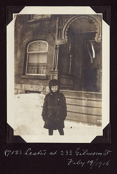 File:Lester Brittain standing in front of his house, Ottawa (PR2004-012.14.2-712).jpg