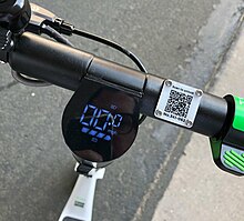 Users scan the QR code to unlock the scooter. Lime S QR Code.jpg