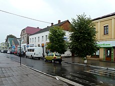 Liuboml Volynska-central square buildings-2.jpg