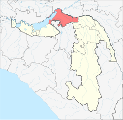 Location of Krasnogvardeysky District in the Republic of Adygea