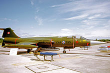 421 Squadron Canadair CF-104G Starfighter in 1973