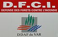 Logo de portière des véhicules DFCI État de la DDAF du Var en 2006.