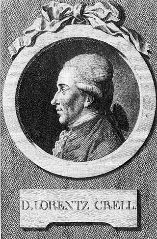 <span class="mw-page-title-main">Lorenz Florenz Friedrich von Crell</span> German chemist (1744-1816)
