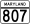 MD Route 807.svg