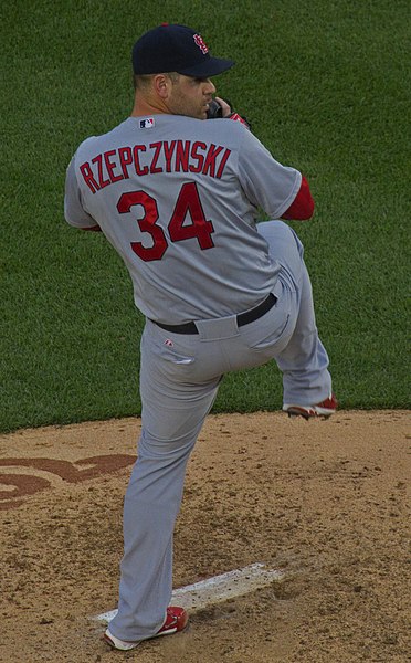 Marc Rzepczynski, while pitching for the MLB's St. Louis Cardinals.