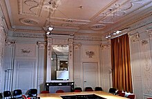 'Classy' classroom in Soiron Mansion with 18th-century stucco (FASoS) Maastricht, GroteGracht, HuisSoiron03.jpg