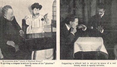 Tomczyk (left) and magician William Marriott (right)