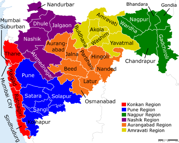 Regions and districts of Maharashtra