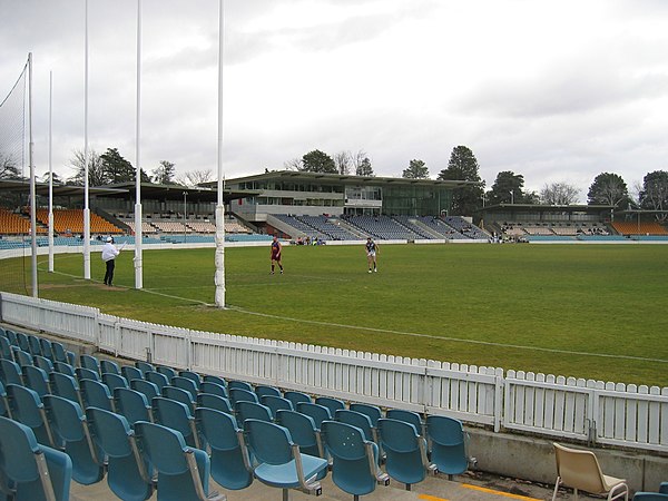 The Menzies, Bradman and Hawke stands (left to right), pictured in 2006