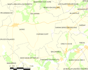 Poziția localității Châtaincourt