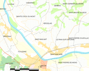 Poziția localității Saint-Maixant