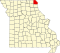 Mapa Missouri zvýrazňující Clark County.svg