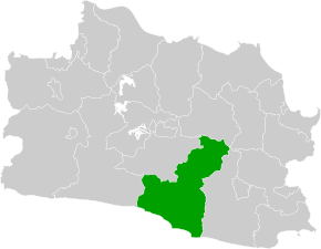 Poziția localității Garut Regency (Kabupaten Garut)