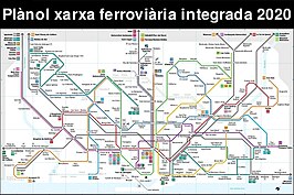 Routekaart van de Metro van Barcelona