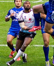 Koroibete playing for Fiji at the RL 2013 World Cup Marika Koroibete 2013 RLWC.jpg