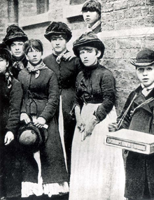 Matchgirl strikers, several showing early signs of phossy jaw Matchgirl strikers.PNG