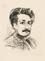 Miniatuur voor Bestand:Max Liebermann Portrait Albert Einstein 1925.jpg