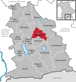 Poziția localității Miesbach