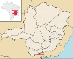 Lokasi di negara bagian Minas Gerais
