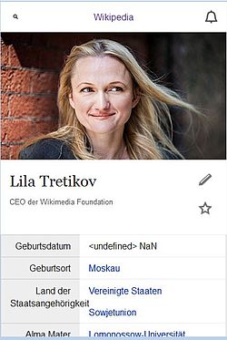 Infobox per Wikidata. DOB undefined...